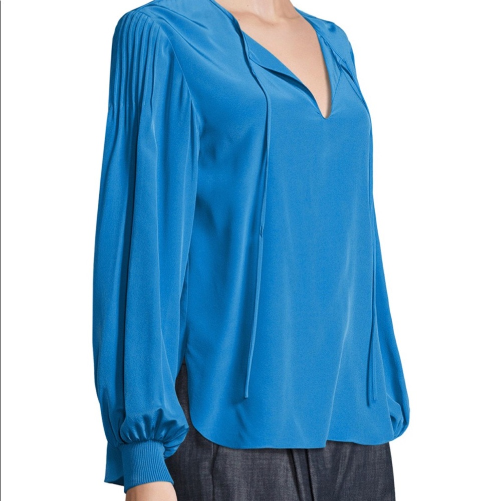 NEVER WORN Tibi cobalt blue blouse